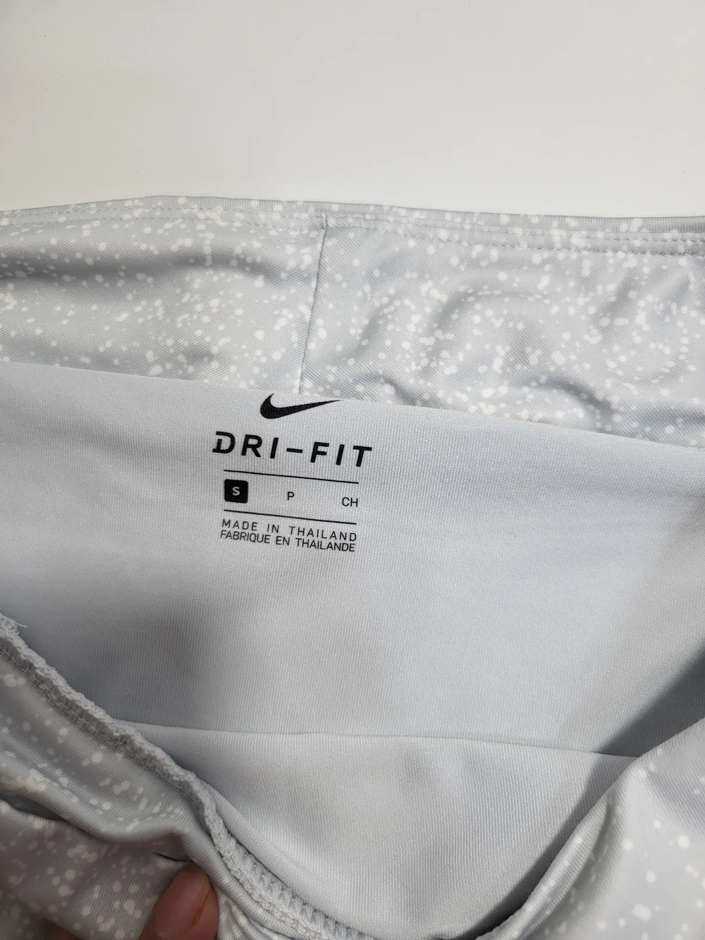 Nike White and Light Gray Athletic Skort